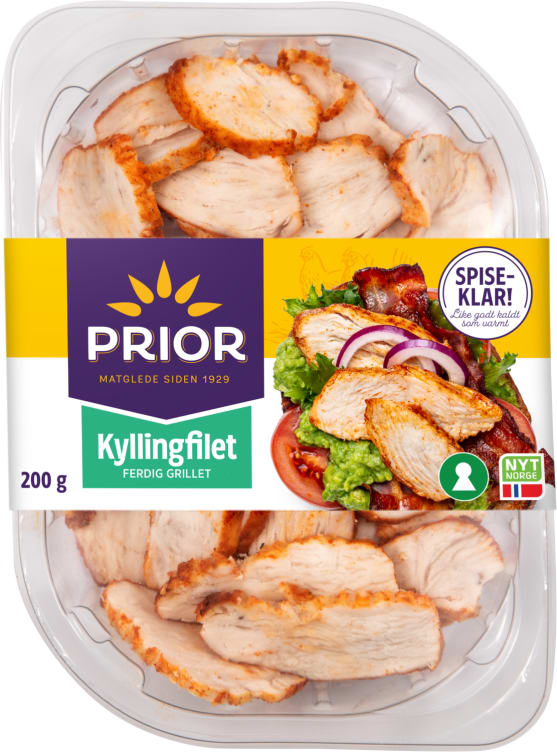 Kyllingfilet skivet Grillet 200g Prior