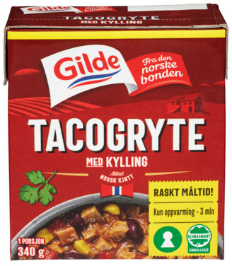 Tacogryte m/Kylling 340g