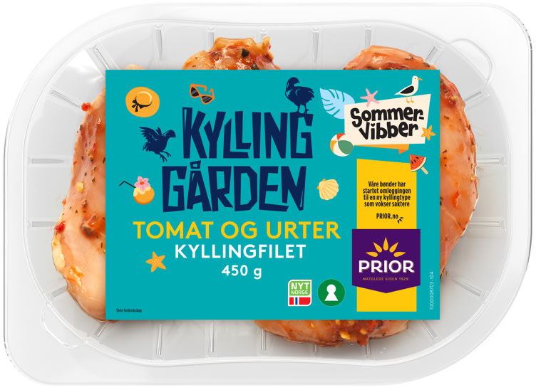Kyllingfilet Tomat&Urter 450g Kyllinggården