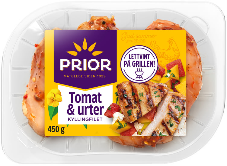 Kyllingfilet Tomat&Urter 450g Prior