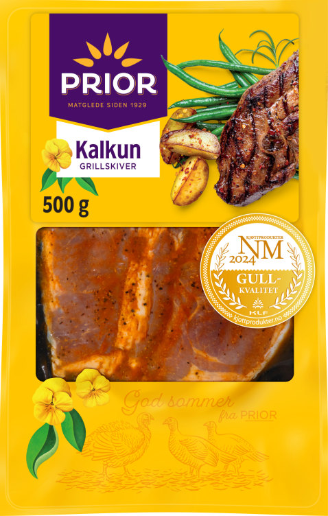 Kalkun Grillskiver 500g Prior