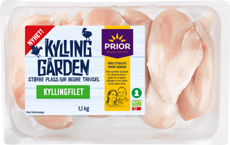 Kyllingfilet Kyllinggården 1,1kg Prior