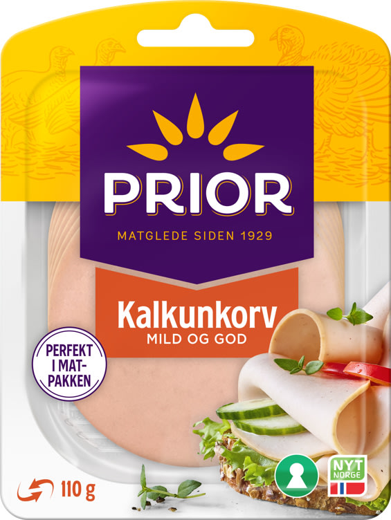 Kalkunkorv Naturell 110g Prior