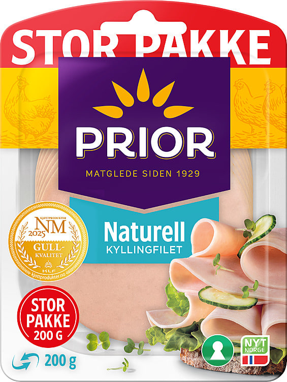 Kyllingfilet Naturell 200g Prior