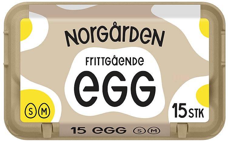 Egg Frittgående Sm 15stk Norgården
