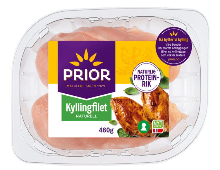 Kyllingfilet 460g Prior