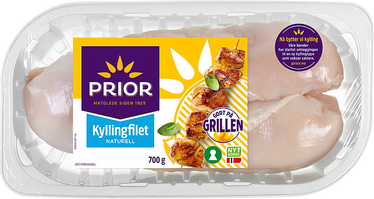 Kyllingfilet 700g Prior