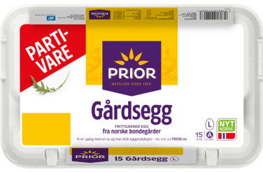 Egg 15 l Gårdsegg Frittgående 63-73g