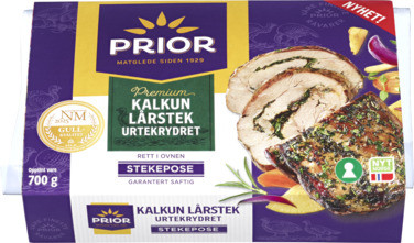 Kalkun Lårstek Urtekrydret i Stekefilm 700g Prior