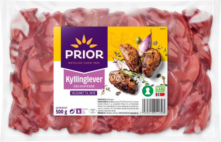 Kyllinglever 500g Prior