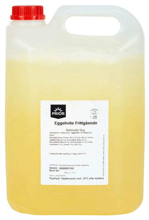 Eggehvite Fryst 2x5kg Kanne Prior