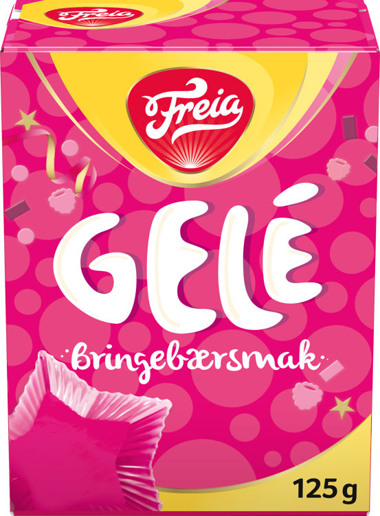 Gele Bringebær 125g Freia