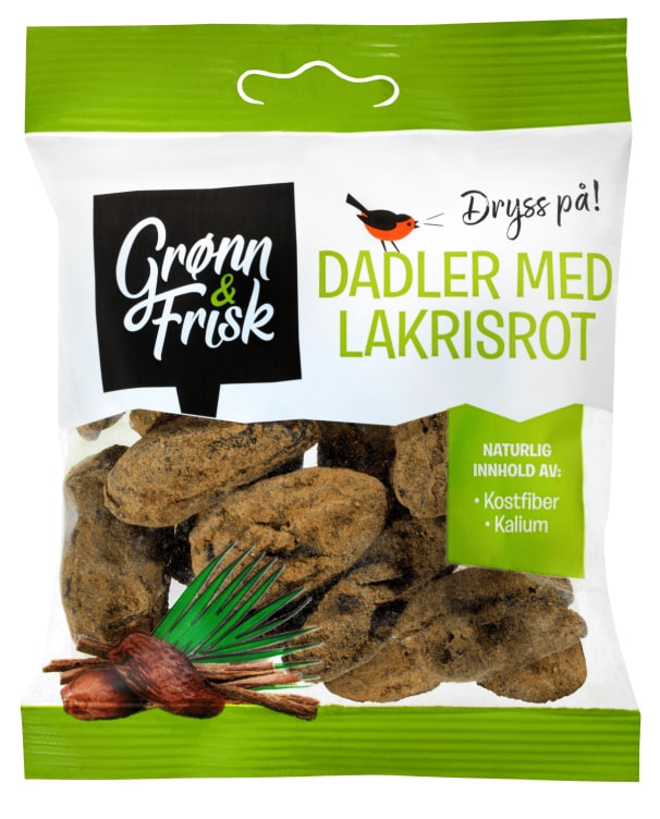 Dadler m/Lakris 90g Grønn&Frisk