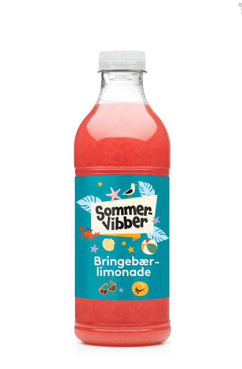 Bringebær Limonade 1l Sommervibber