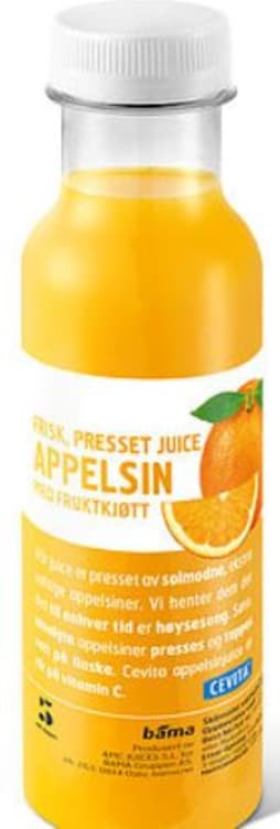 Appelsinjuice m/Fruktkjøtt 0,33l Cevita