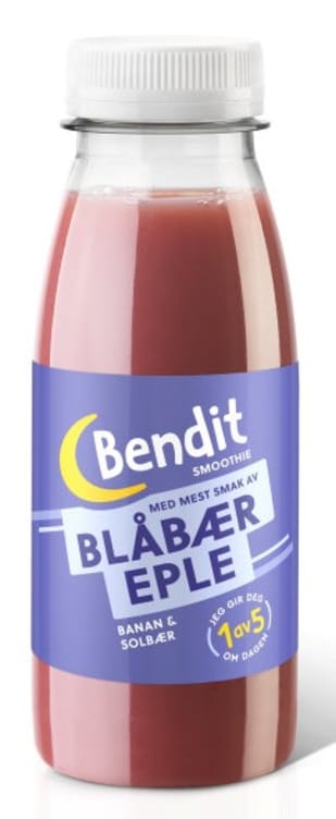 Smoothie Blåbær&Eple 250ml Bendit