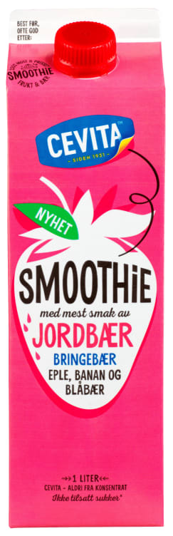 Smoothie Jordbær/Bringebær 1l Cevita