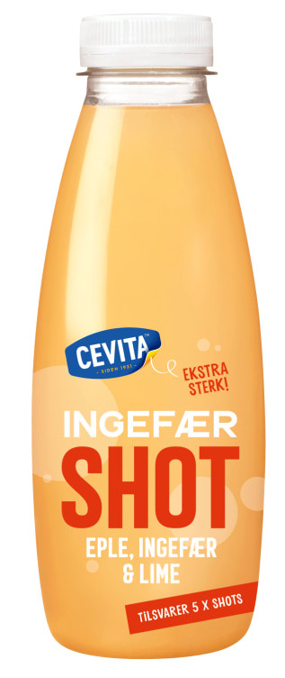 Ingefærshot Eple&Lime 500ml Cevita