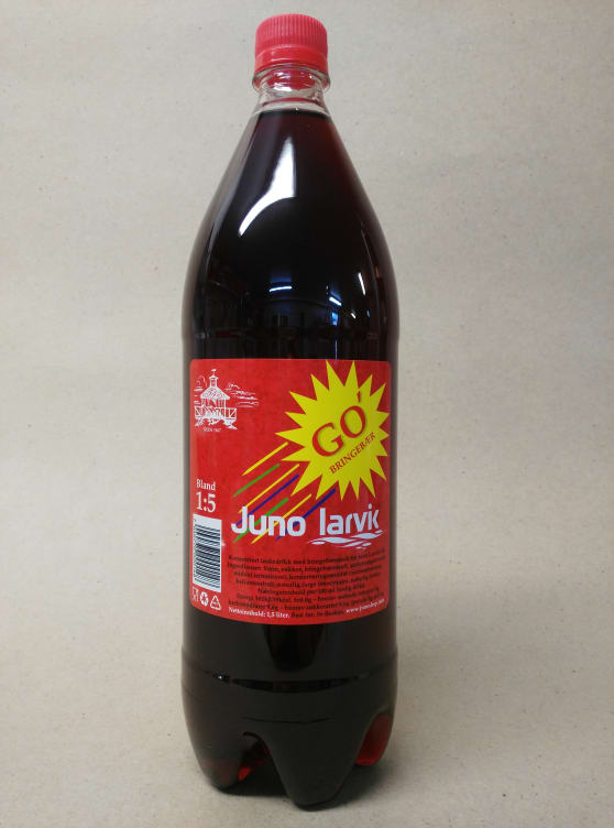 Go Bringebærsaft 1,5l flaske Juno Larvik
