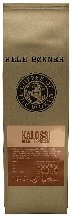 Kalossi Blend Espresso hel 700g Cotw