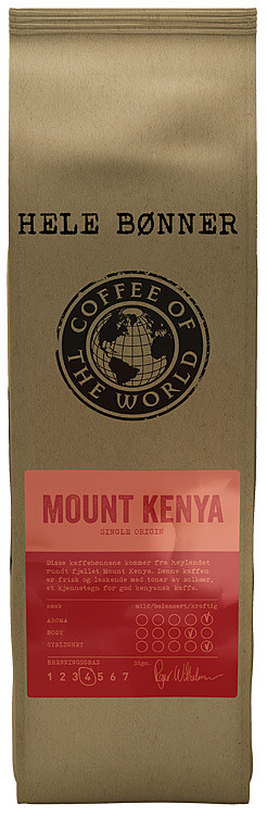 Mount Kenya Hele Bønner 700g Cotw