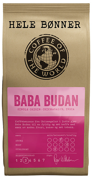 Baba Budan Hele Bønner 340g Cotw