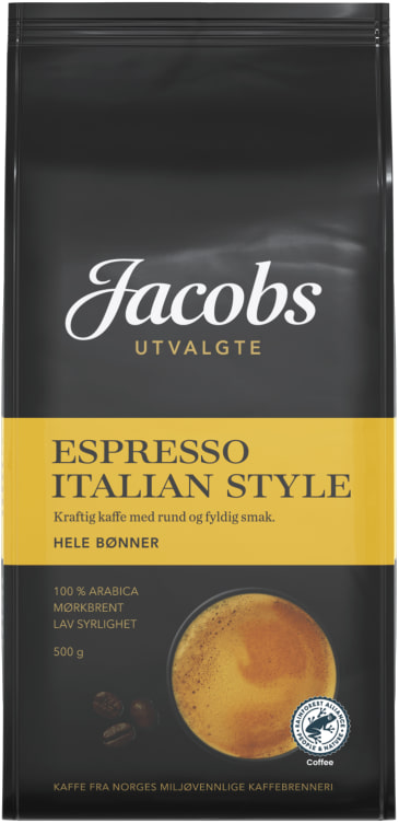 Espresso Italian Hele Bønner 500g Jacobs Utvalgte