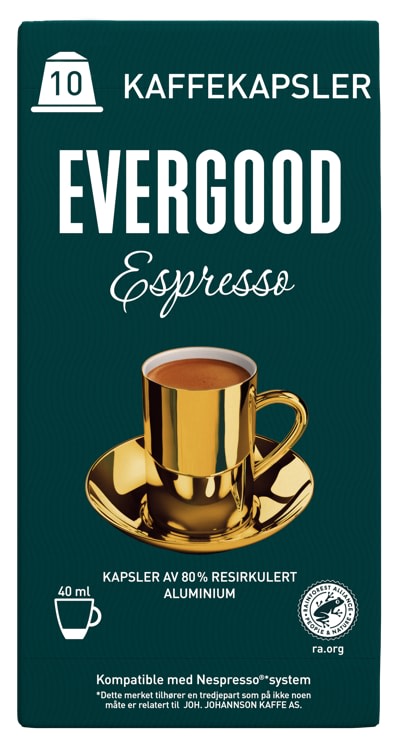 Evergood Espresso Kaffekapsel 10stk