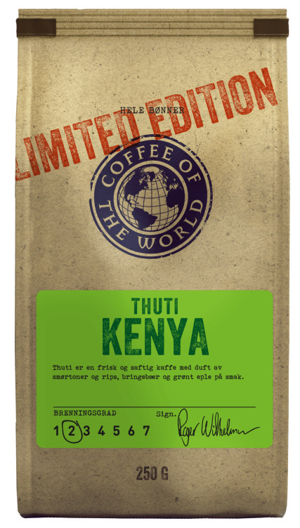Thuti Kenya Hele Bønner 250g Cotw