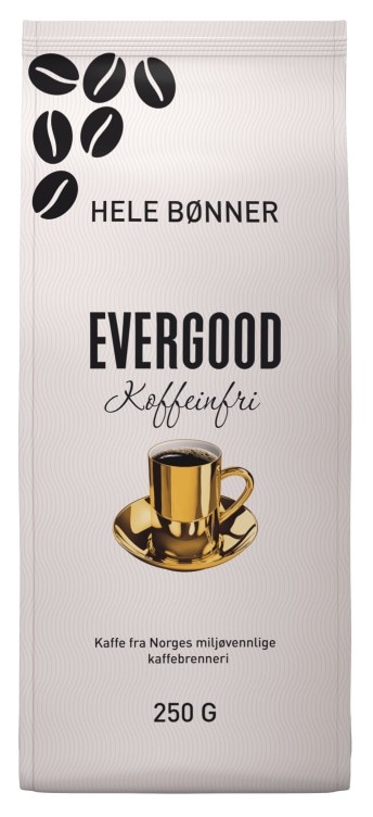 Evergood Koffeinfri Hele Bønner 250g