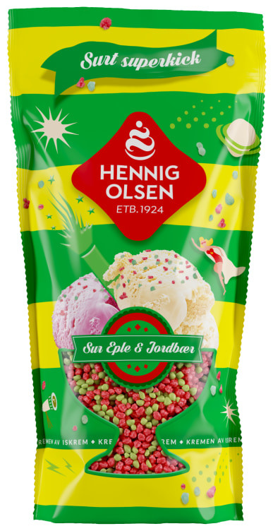 Strøssel Eple&Jordbær 100g Hennig-Olsen