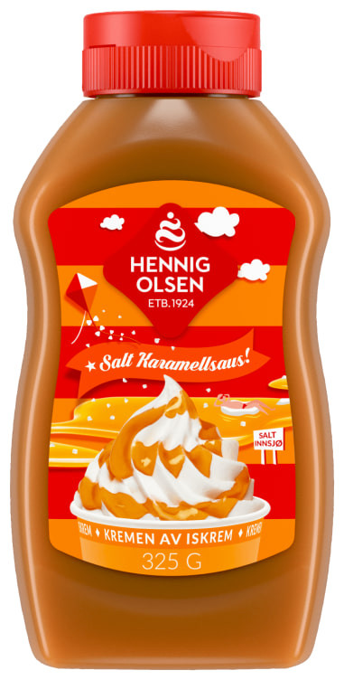 Salt Karamellsaus 325g Hennig-Olsen Is