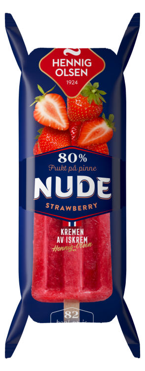 Nude Strawberry 80% Frukt 80ml Hennig-Olsen