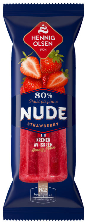 Nude Strawberry 80% Frukt 80ml Hennig-Olsen