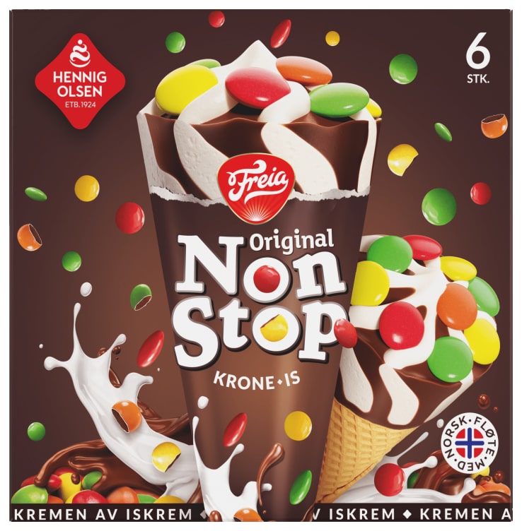 Krone-Is Nonstop 6stk Hennig-Olsen