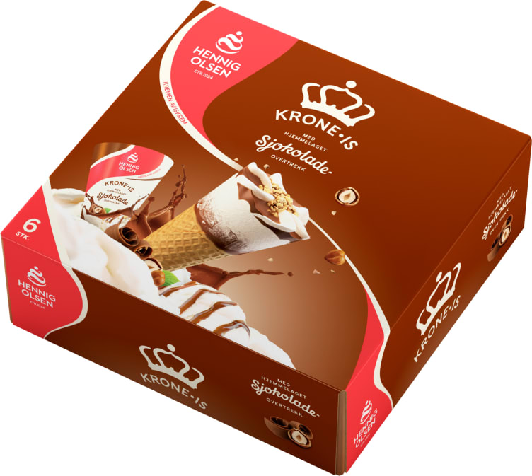 Krone-Is Sjokolade Multipack 6stk Hennig Olsen