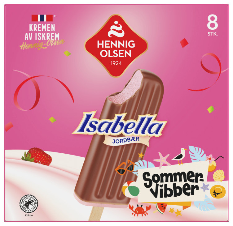 Isabella Jordbær 8stk Hennig-Olsen