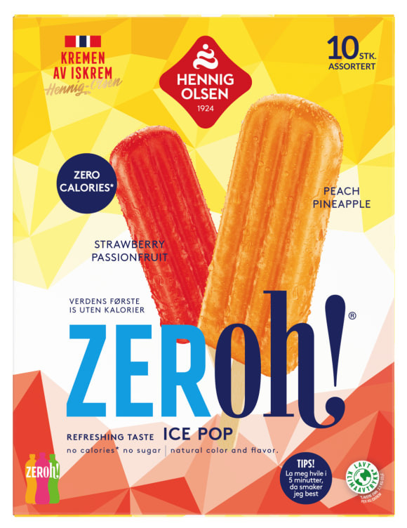 Zeroh! Ice Pop 10stk Hennig-Olsen