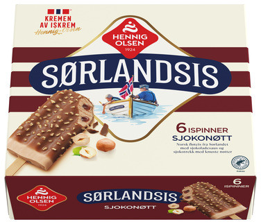 Sørlandsis Sjokonøtt 6stk