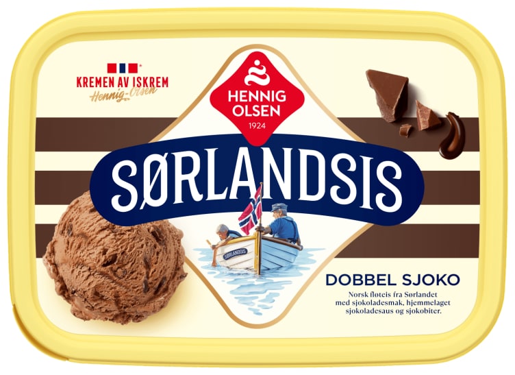 Sørlandsis Dobbel Sjoko 1,2l Hennig-Olsen