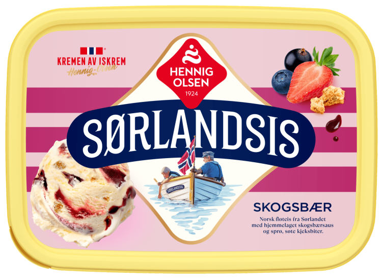 Sørlandsis Skogsbær 0,95l Hennig-Olsen-Is