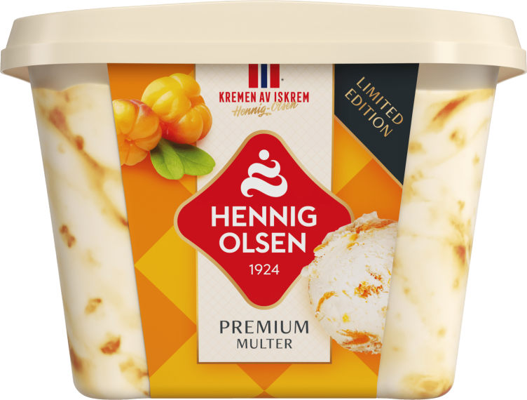 Fløteis Premium Multe 0,8l Hennig-Olsen