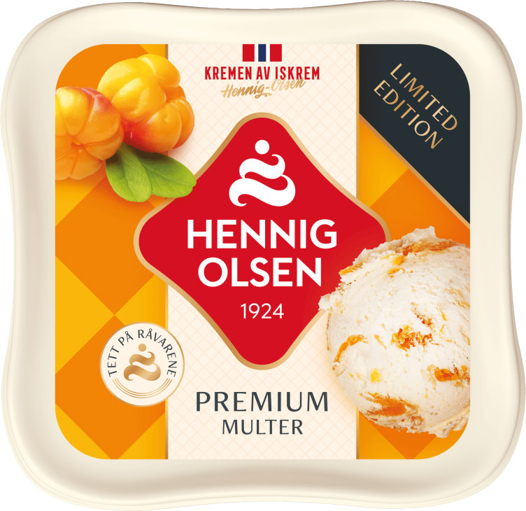 Fløteis Premium Multe 0,8l Hennig-Olsen