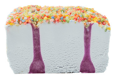 Skåret Bubblegum Fun Fløteis med Tyggis-smak 2stk