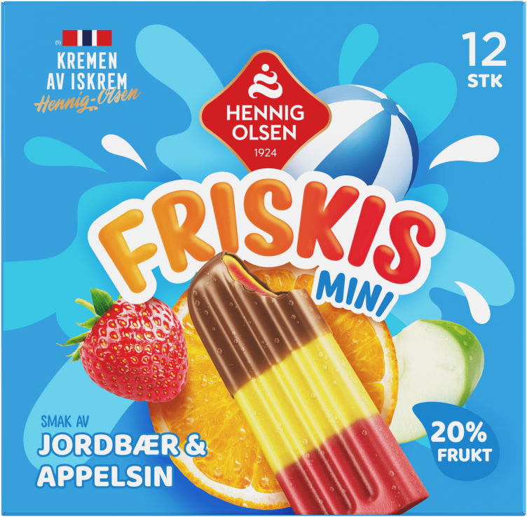 Friskis Appelsin&Jordbær 12stk