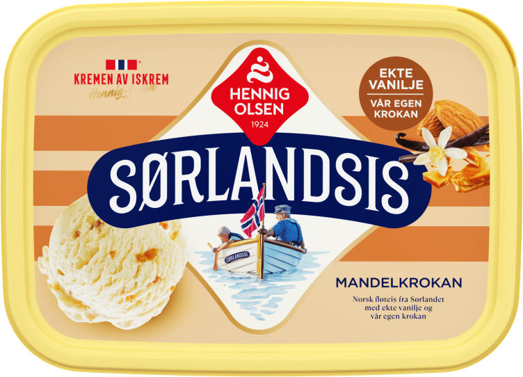 Sørlandsis Mandelkrokan 1l Hennig-Olsen Is