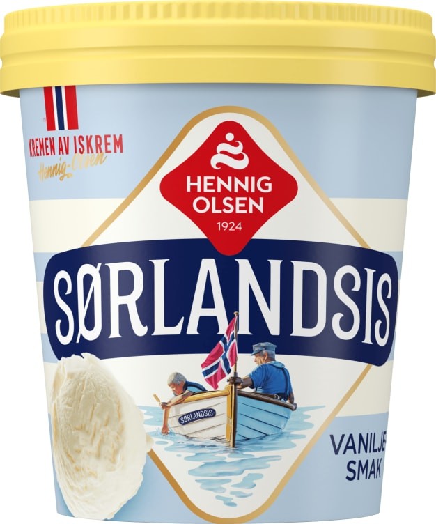 Sørlandsis Vaniljesmak 450ml Hennig-Olsen