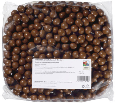 Dln Sjokohassel Løsvekt