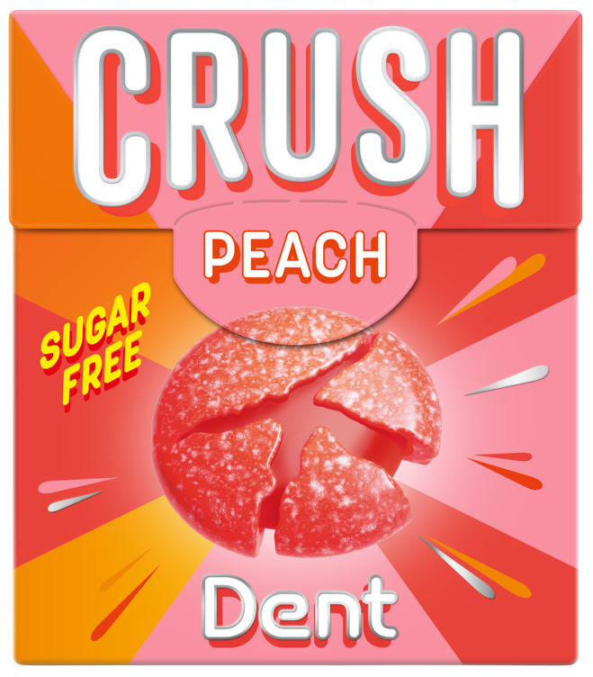 Dent Crush u/Sukker Peach 25g Dent