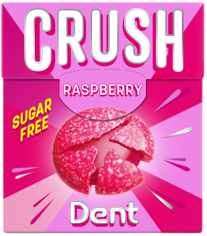 Dent Crush Bringebær Sukkerfri 25g